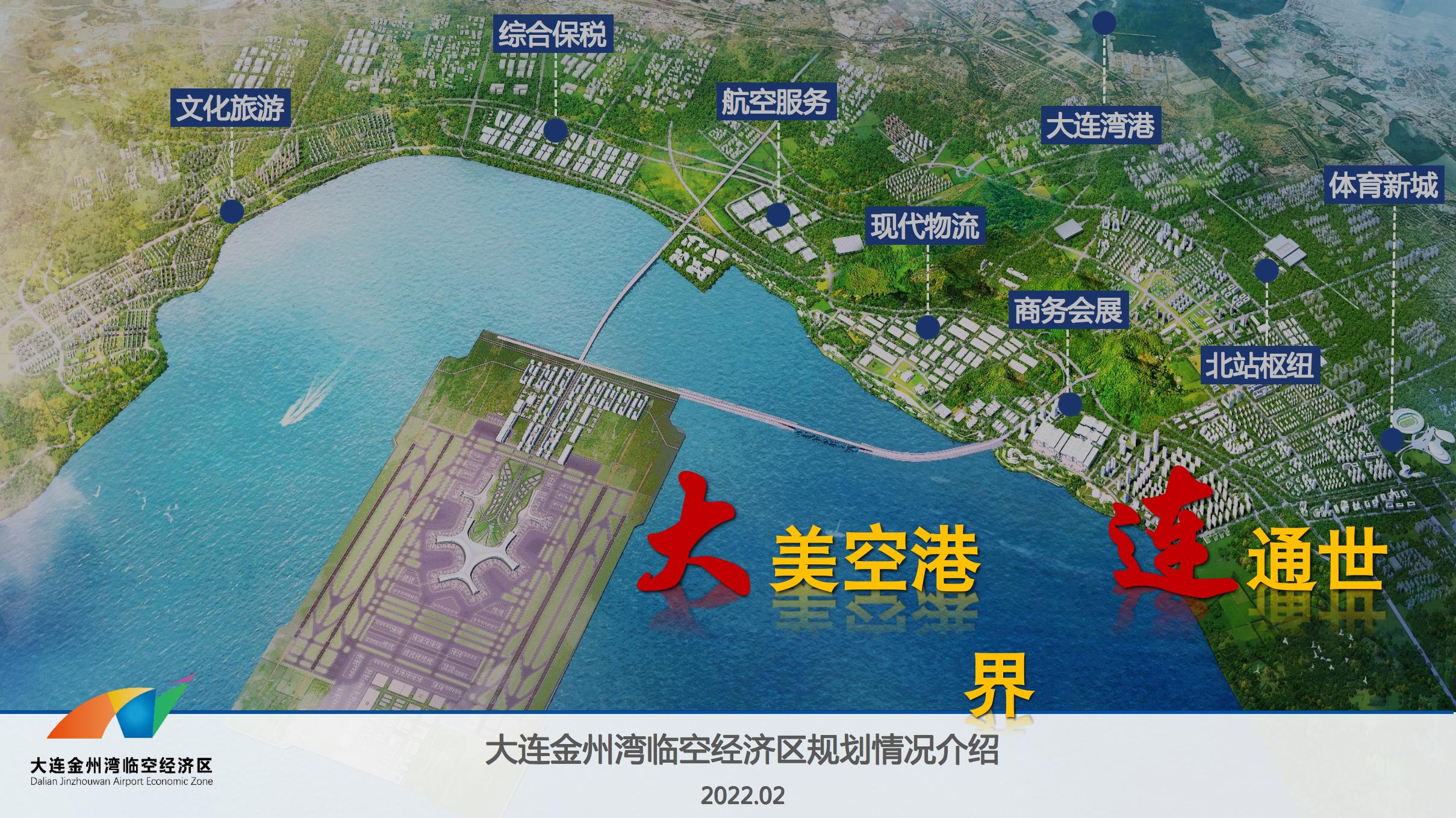 大连金州湾临空经济区规划情况介绍 202202(图1)